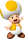 Artwork of a yellow Toad in Mario Party 9.