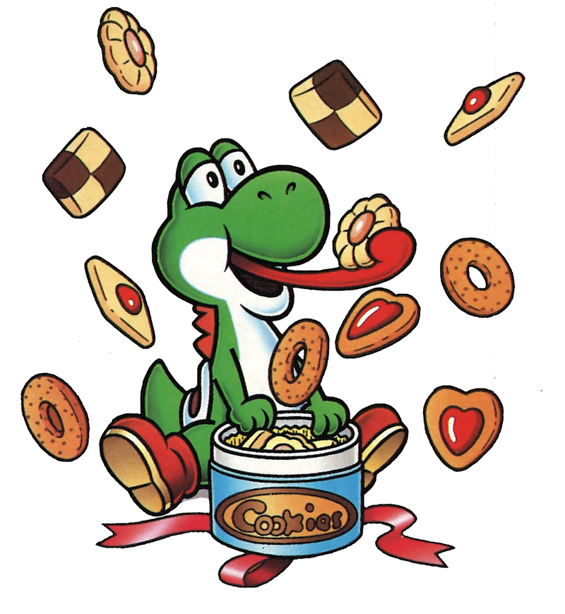 FileYoshi and cookies YC.png Super Mario Wiki, the Mario encyclopedia