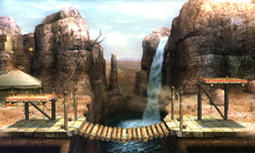 Screenshot of a stage from Super Smash Bros. for Nintendo 3DS