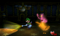 The Anteroom in the Nintendo 3DS remake of Luigi's Mansion.