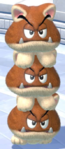A Cat Goomba Tower in Bowser's Fury
