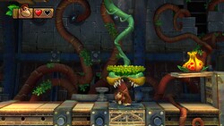 Donkey Kong and a Venus Trap Platform