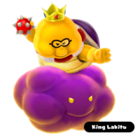 Artwork of King Lakitu from Super Mario Galaxy 2.