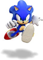 Sonic the Hedgehog's render from Mario & Sonic at the Olympic Games