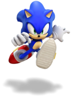 Sonic the Hedgehog's render from Mario & Sonic at the Olympic Games