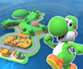 The course icon with Yoshi