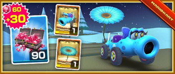 The Light Blue Turbo Birdo Pack from the Vancouver Tour in Mario Kart Tour