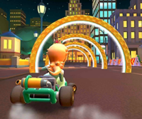 Thumbnail of the Rosalina Cup challenge from the 2019 Holiday Tour; a Ring Race challenge set on New York Minute 2