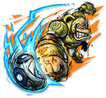 Artwork of Donkey Kong in Mario Strikers: Battle League