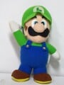 A plushie of Luigi from Mario & Wario