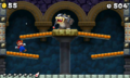 Morton Koopa Jr's castle battle in New Super Mario Bros. 2