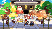 Folded Soldiers and Paper Macho Koopa Troop minions in Big Sho' Theater