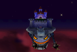 Bowser's Castle rises to space.