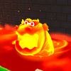 Squared screenshot of a Magmaargh from Super Mario 3D Land.