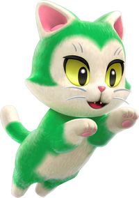 SM3DW+BF Artwork Cat (Green).png