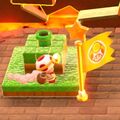 Screenshot of the level icon of Captain Toad Gets Thwomped in Super Mario 3D World
