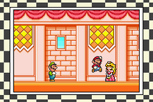 The opening intro in Super Mario Advance 4: Super Mario Bros. 3