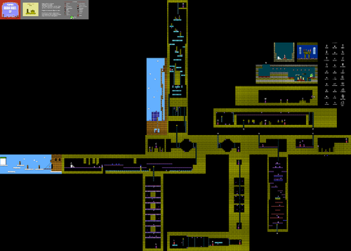 Map of World 7-2 of Super Mario Bros. 2