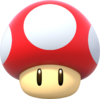 Artwork of a Dash Mushroom in Super Mario Party