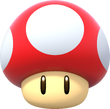 Artwork of a Dash Mushroom in Super Mario Party