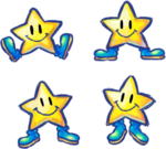 Artwork of Stars from Yoshi's New Island.