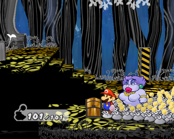 Last treasure chest in The Great Tree of Paper Mario: The Thousand-Year Door.