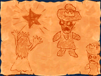 Toadberts tells the brothers to wipe the smudges in his drawing.
