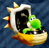 A costume from Yoshi's Crafted World