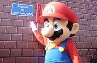 The reveal of the name of Avenida de Super Mario Bros in Zaragoza, Spain on November 6, 2010