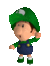 Animated Baby Luigi from Mario Kart Wii