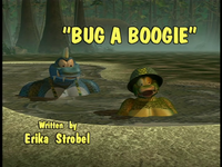 The title card for the episode Bug a Boogie of the Donkey Kong Country television series.