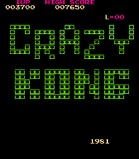 Crazy Kong (first version) title screen
