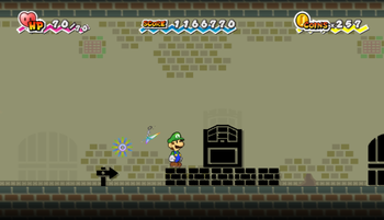 Seventh, eighth and ninth treasure chests in Flipside Pit of 100 Trials of Super Paper Mario.