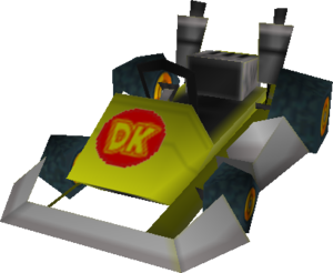 The model of Standard DK kart from Mario Kart DS