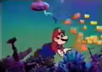 Mario in a commercial for Kraft Macaroni and Cheese.