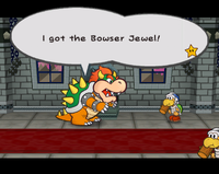 Bowser mentioning the fictional Bowser Jewel
