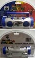 A portable radio from Sakar with Super Mario 64-themed packaging