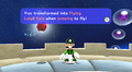 Screenshot of Flying Luigi