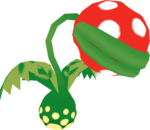 A posed Piranha Plant model from Super Mario Sunshine