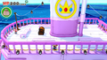 Mario near the ship's funnel.