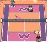 Two-on-One minigame from Mario Tennis (Game Boy Color)