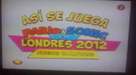 The title/ending card for Así Se Juega: Mario & Sonic en Londres 2012 - Juegos Olímpicos