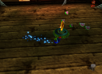 A Golden Banana for Chunky Kong in Creepy Castle.