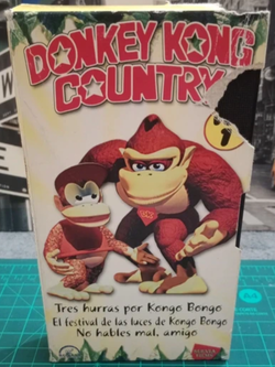 Donkey Kong Country: Vol 1 Spanish VHS front cover