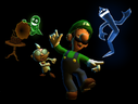 Luigi, Professor E. Gadd, a Hider and a Greenie dancing