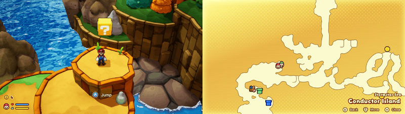 Block 3 in Conductor Island from Mario & Luigi: Brothership