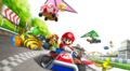 The Spiny Shell in key artwork for Mario Kart 7