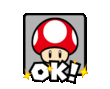 Official LINE sticker for Mario Kart 8.