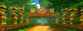 Menu background for Round 2 of DK Jungle, featuring a location also in Bananan Ruins