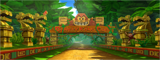 Course menu background in Mario Kart Arcade GP DX